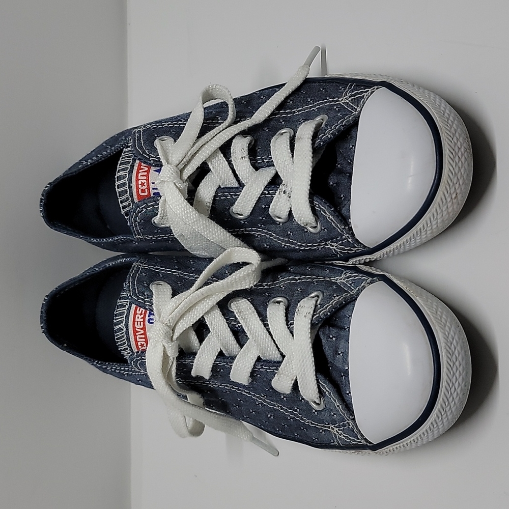 Converse Blue Print Sneakers Shoes 7